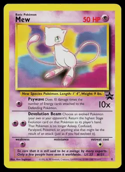 Pokemon Card - Mew Wizards Black Star Promos 8 Promo - Image 1