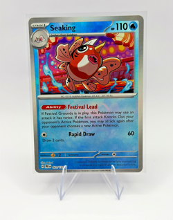 Pokemon Seaking 021/131 Master Ball Reverse Holo Prismatic Evolutions NM - Image 1