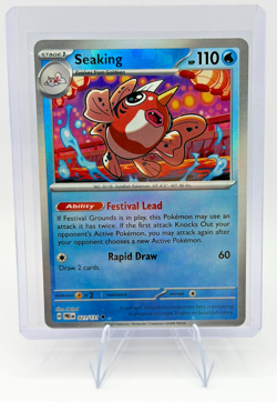 Pokemon Seaking 021/131 Master Ball Reverse Holo Prismatic Evolutions NM - Image 4