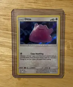 Ditto 17/18 Holo Ultra Rare Detective Pikachu Pokemon Cards - Image 1