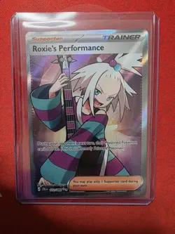 Nintendo Pokemon TCG Roxie's Performance 112/086 UR Holo Full Art EN - Image 2