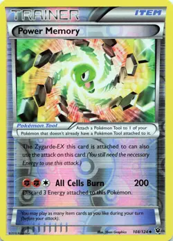 POKEMON Power Memory #108/124 Reverse Holo XY - Fates Collide NM - Image 1