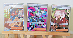 Pokemon 3 Lot Full Art Holo Emma, AZ & Roxie's Performance 121- Chaos Rising NM - Image 1