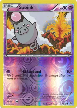 Spoink 59/149 B&W Boundaries Crossed REVERSE HOLO PERFECT MINT! Pokemon - Image 1