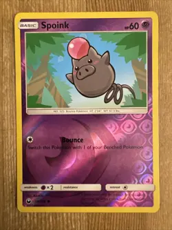 Spoink 59/168 Common Reverse Holo SM Celestial Storm Pokemon TCG NM - Image 1