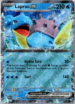 Pokemon Card - Lapras ex Perfect Order 022/088 2026 Double Rare Near Mint - Image 1