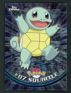 Squirtle Foil - Pokemon 2000 Topps Chrome #7 - Image 1