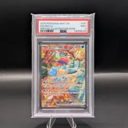 PSA 9 Pokemon Keldeo ex 167/086 Sv: White Flare Holo - Image 1
