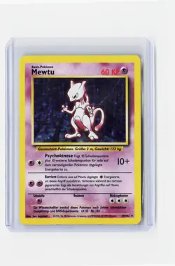 1999 Pokemon—Mewtu #10/102 Base Set—Holo German (Damaged) - Image 1
