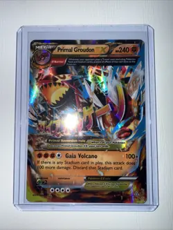 2015 Pokemon, XY Primal Clash, #86/160 Primal Groudon EX, Holo Ultra Rare - Image 1