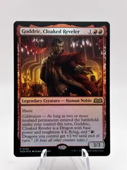Goddric, Cloaked Reveler 0132 Foil Wilds of Eldraine WOE MTG NM - Image 1
