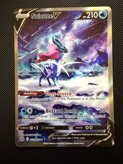 Pokemon Suicune V GG38/GG70 Crown Zenith Full Art (NOT GEM MINT WORTHY) - Image 1