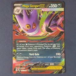 Mega Gengar ex 056/094 - Phantasmal Flames - Double Rare Holo Pokemon Card - NM - Image 1