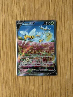 Pokemon TCG Beedrill V Alt Art 161/189 Astral Radiance Holo NM - Image 1