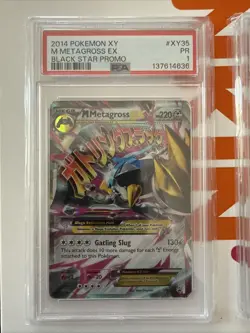 PSA 1 PR M Metagross EX XY35 Black Star Promo 2014 Pokemon And halo 2 Cards Set - Image 3