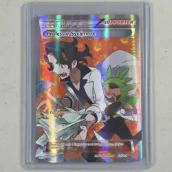 Professor Sycamore 2016 Pokemon TCG XY Steam Siege Ultra Rare 114/114 NM - Image 1