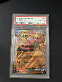 2025 POKEMON PFL EN-PHANTASMAL FLAMES #018 ORICORIO EX PSA 8 - Image 1