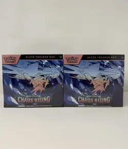 Pokemon TCG Chaos Rising ETB Elite Trainer Box X2 Brand New Sealed - Image 1