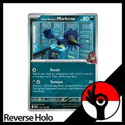 Pokemon TCG: Destined Rivals - Reverse Holo - 127/182 - Team Rocket's Murkrow - Image 1