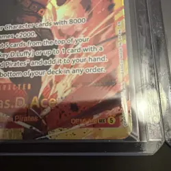 ONE PIECE Card Game Portgas D. Ace OP16 118 SEC (3) Battle of the Moment ENGLISH - Image 2