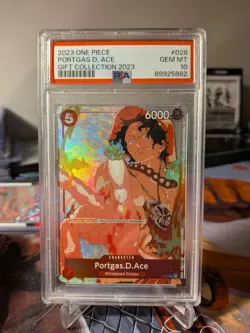 2023 One Piece Gift Collection - PORTGAS D. ACE - #P-028 - GEM MT PSA 10 - Image 1