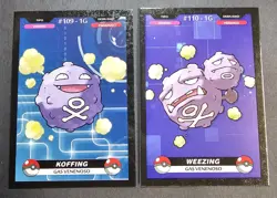 KOFFING X WEEZING LOT - POKEMON KANTO CREALASER RARE TCG CARDS - Image 1
