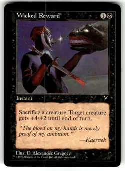 Wicked Reward - Magic the Gathering MTG Visions Single Card - Image 1