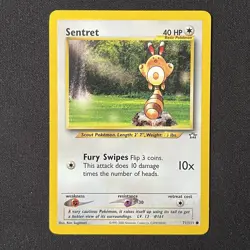 Sentret 71/111 Neo Genesis Pokemon Card - Image 2
