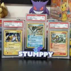 PSA 9 RAIKOU, SUICUNE & ENTEI GOLD STARS | Sequential 114 115 113 Pokemon Card - Image 1
