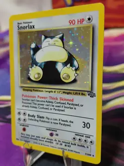 Pokemon TCG Snorlax Holo Rare Card 11/64 Jungle Unlimited Very Light Play! Wotc - Image 2