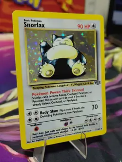 Pokemon TCG Snorlax Holo Rare Card 11/64 Jungle Unlimited Very Light Play! Wotc - Image 3