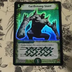 2004 Duel Masters Trading Card Earthstomp Giant DM03 - S5/S5 Holo Foil - Image 1