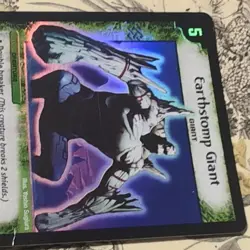 2004 Duel Masters Trading Card Earthstomp Giant DM03 - S5/S5 Holo Foil - Image 2