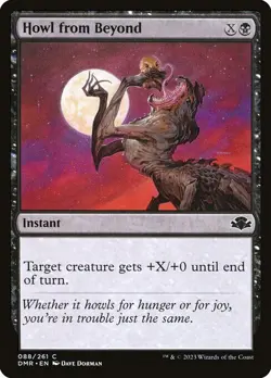 NM Howl from Beyond, MTG, Dominaria Remastered, Magic the Gathering, 88 - Image 1