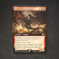 MTG Cavern-Hoard Dragon LTC Rare Borderless Reg EN (NM) - Image 1