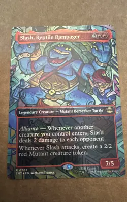 Slash, Reptile Rampager (Borderless) Teenage Mutant Ninja Turtles Foil - Image 1