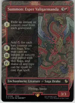 MTG TCG Summon: Esper Valigarmanda (Borderless) R Commander: FINAL FANTASY 198 - Image 1