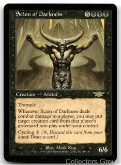 SCION OF DARKNESS 79 RARE LEGIONS MAGIC: THE GATHERING LIGHTLY PLAYED - Image 1