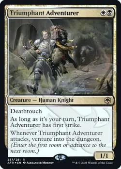 MTG Triumphant Adventurer - Foil - Ampersand Promo, Unique & Misc. Promos, Near - Image 1