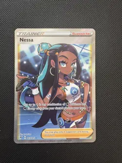 Pokemon Card TCG - Nessa 183/185 Ultra Rare Full Art Trainer Vivid Voltage NM - Image 1