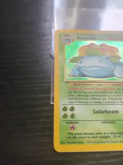 Pokemon TCG VTG WOTC Base Set Unlimited Venusaur 15/102 Holo Rare LP/NM - Image 3