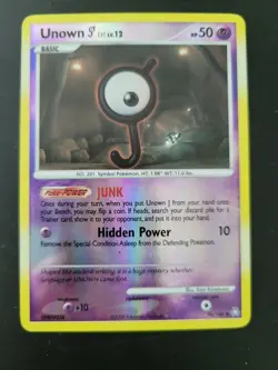 Pokemon Card 2008 Legends Awakened - Unown J 76/146 Reverse Holo - Image 1