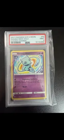 Pokemon Shining Mew 40/73 Holo PSA 9 English 2017 Shining Legends - Image 1