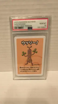 ✨✨ 2023 POKEMON OLD MAID SUPER HIGH TENSION SUDOWOODO PSA 10 - Image 1