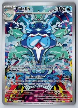 Palafin 200/197 Illustration Rare Obsidian Flames Pokemon - Image 1