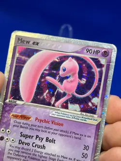 2006 Pokemon EX Holon Phantoms Mew ex 100/110 Ultra Rare DMG/CREASED - Image 4