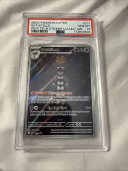 2025 POKEMON SVP #211 GOTHITELLE WHITE FLARE TECH STICKER COLLECTION PSA 10 - Image 1
