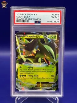 2015 Pokemon XY - Sceptile Ex #XY53 - Black Star Promo - PSA 8 - Image 1