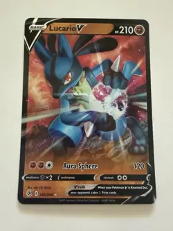 Pokemon Lucario V Fusion Strike Ultra Rare Holofoil 146/264 - Image 1