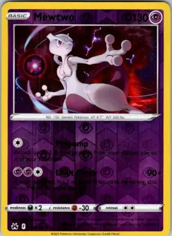 Pokemon | Crown Zenith | Mewtwo | 059/159 | Reverse Holo | NM - Image 1